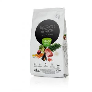 Pienso hipoalergénico para perros adultos de todas las razas Natura Diet Iberico & Rice sabor cerdo ibérico