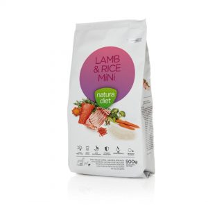 Pienso Hipoalergénico para perros adultos de razas pequeñas o minis Natura Diet Lamb & Rice sabor cordero