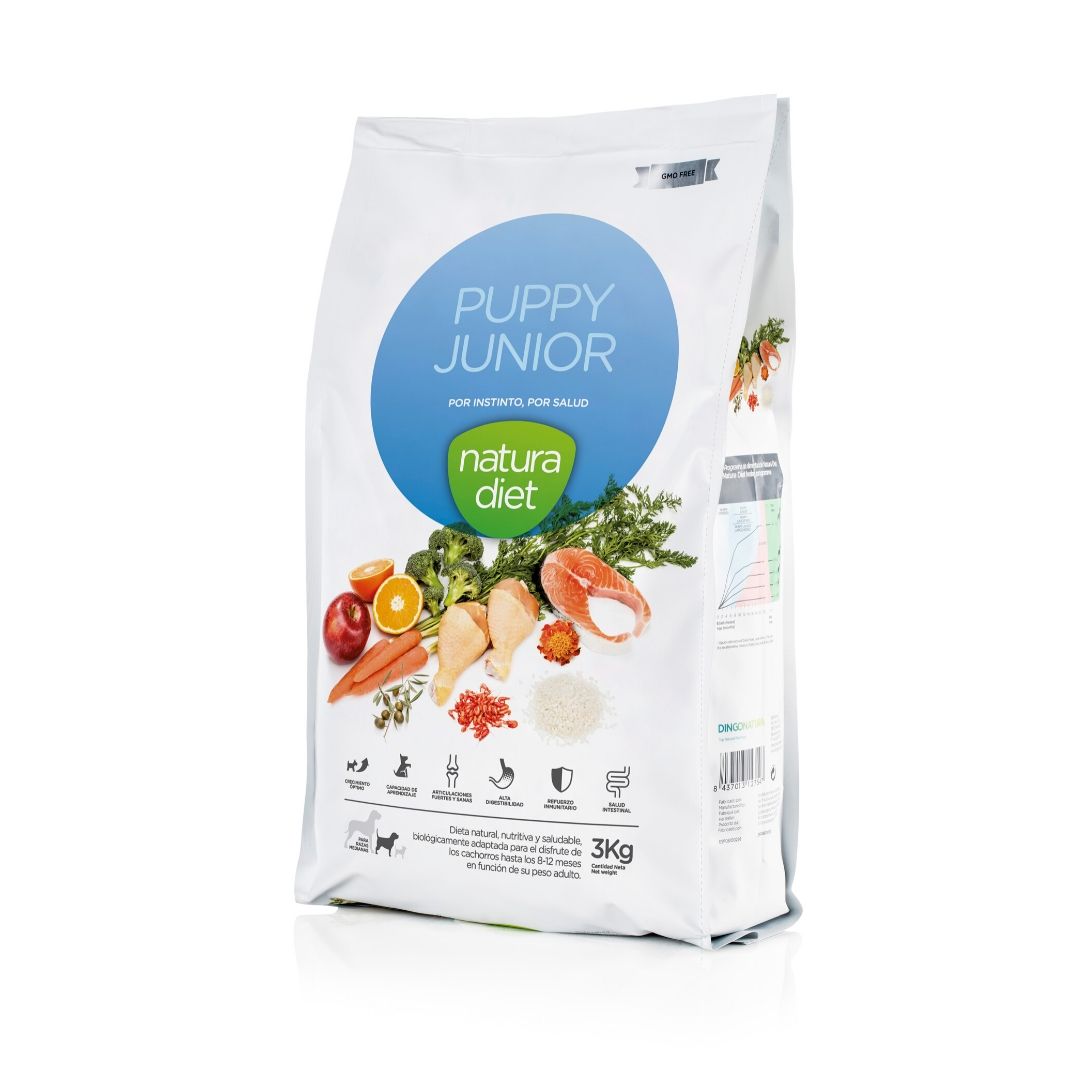 Pienso para perros cachorros de razas medianas Natura Diet Puppy Junior Medium Chicken