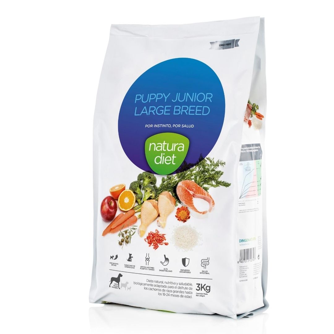 Pienso para perros de razas grande o gigantes Natura Diet Puppy Junior Large Breed