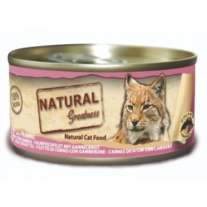 Natural Greatness Filetes de Atún con Gambas para gatos