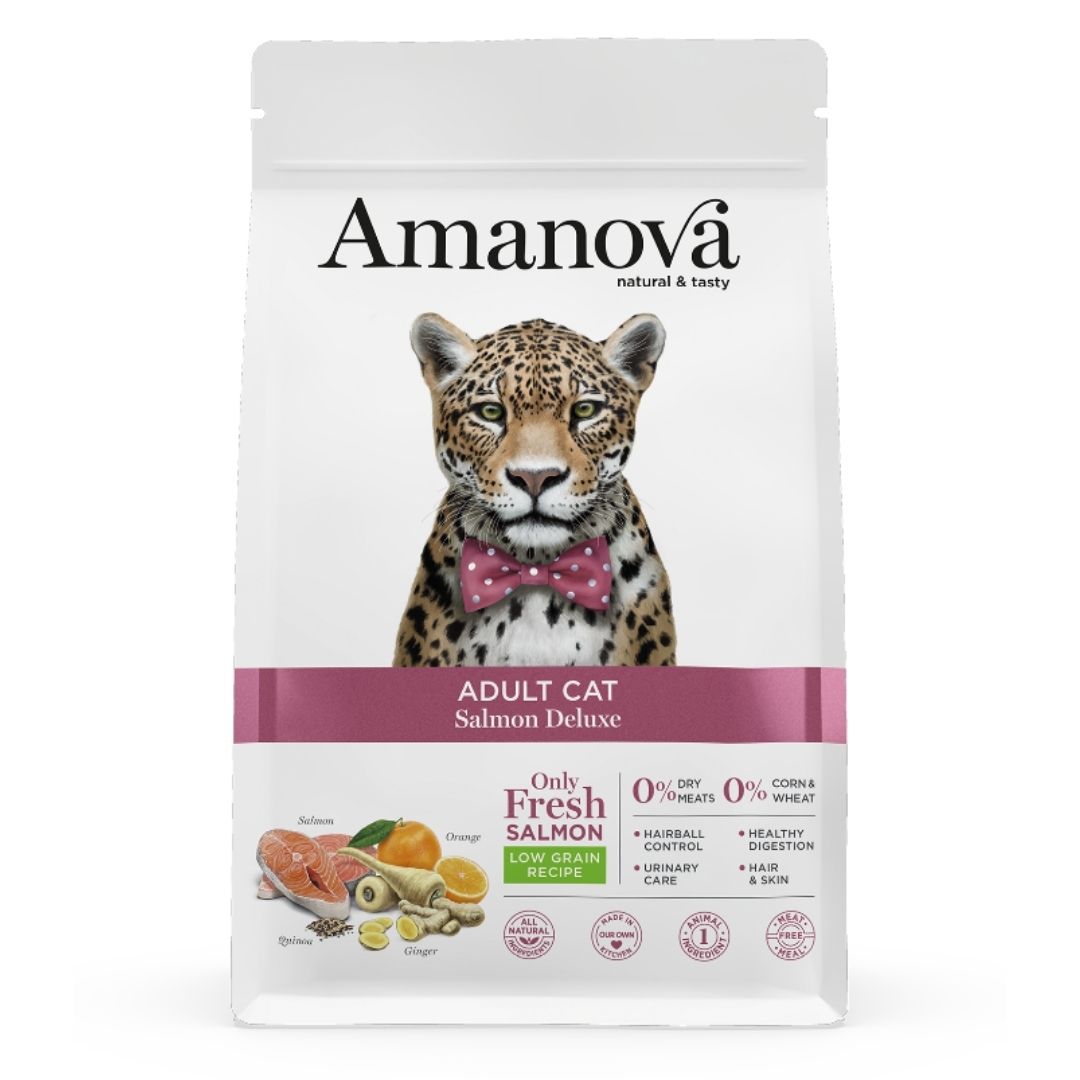 Pienso para gatos adultos amanova salmon deluxe