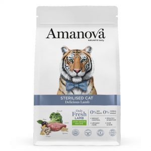 Pienso para gatos esterilizados amanova sterelised delicious lamb