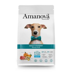 Pienso para perros Amanona adult exigent iberian pork hipoalergénico grain free