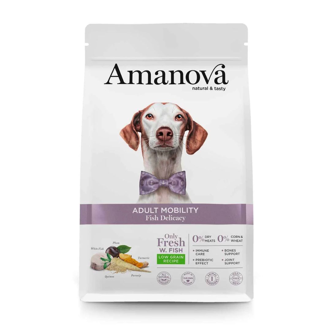 pienso para perros protección articular Amanova adult mobility fish delicacy