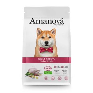 Pienso para perros adultos obesos pienso light Amanova adult obesity turkey delight