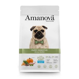 Pienso para perros con problemas digestivos Amanova puppy digestive divine rabbit