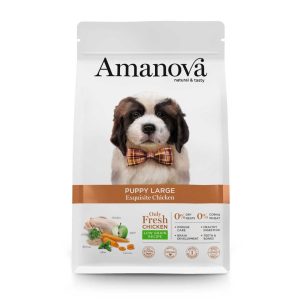 Pienso para cachorros de razas grandes Amanova puppy large exquisite chicken