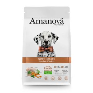 Pienso para cachorros de razas medianas Amanova puppy medium exquisite chicken