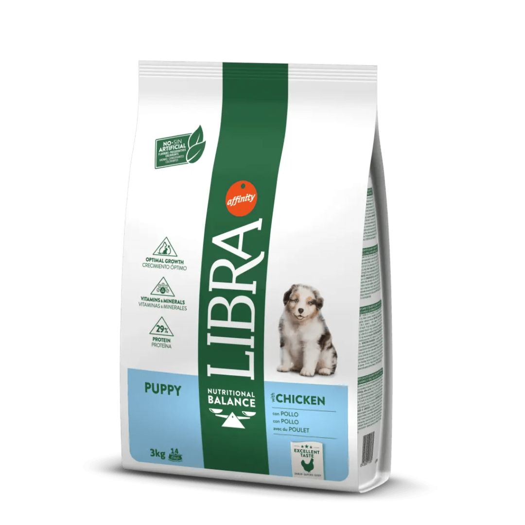 Pienso para perros cachorros de todas las razas pequeñas medianas o grandes Libra Puppy Chicken 3kg