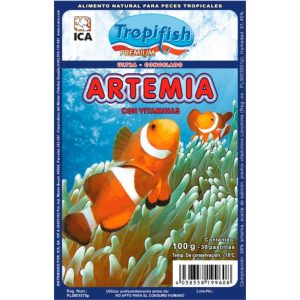 Artemia congelada con vitaminas para peces de agua dulce y salada comida 100% Natural