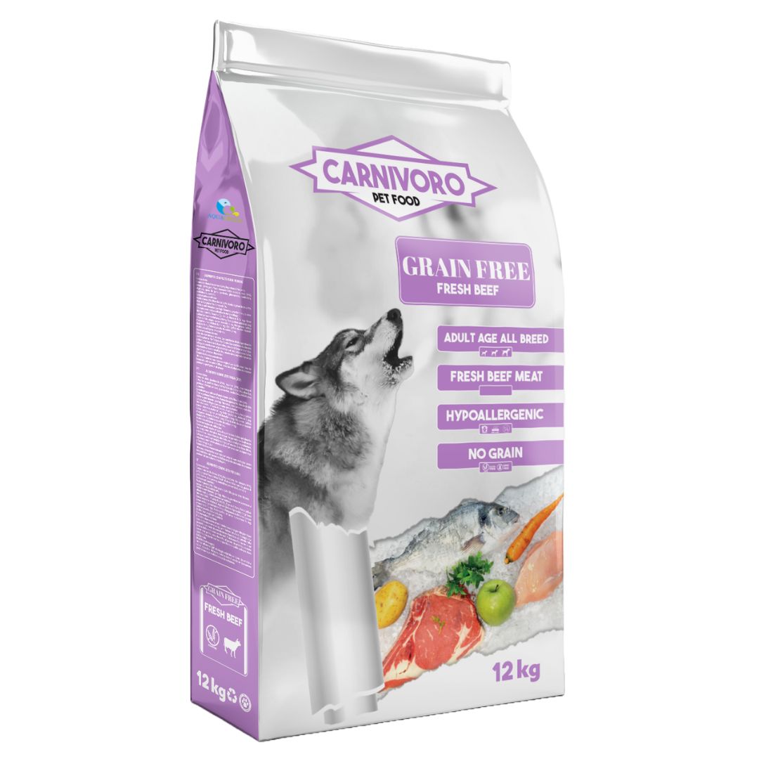 Pienso para perros adultos Carnivoro Pet Food Grain Free Fresh Beef pienso Sin Cereales Hipoalergénico