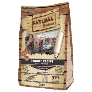 Pienso natural hipoalergénico para perros adultos senior u obesos Natural Greatness Rabbit Recipe Mini