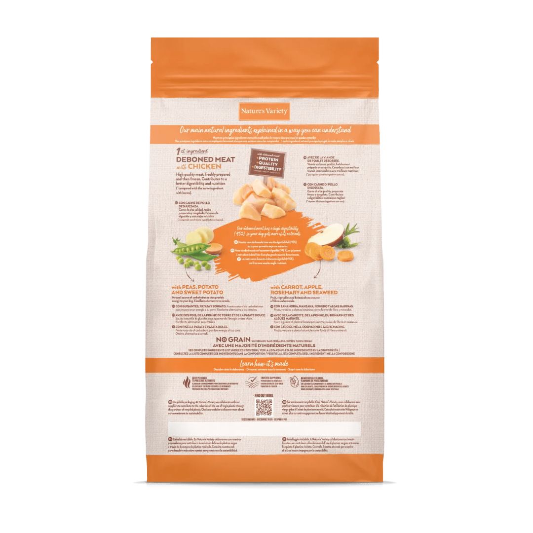 NATURE'S VARIETY ADULT MEDIUM MAXI CHICKEN NO GRAIN - Imagen 2