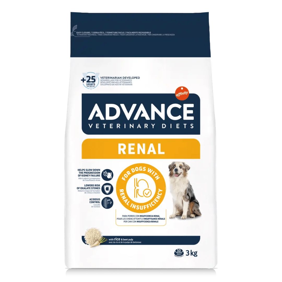 Pienso para perros adultos con insuficiencia renal Advance Veterinary Diets Renal Canine 3kg