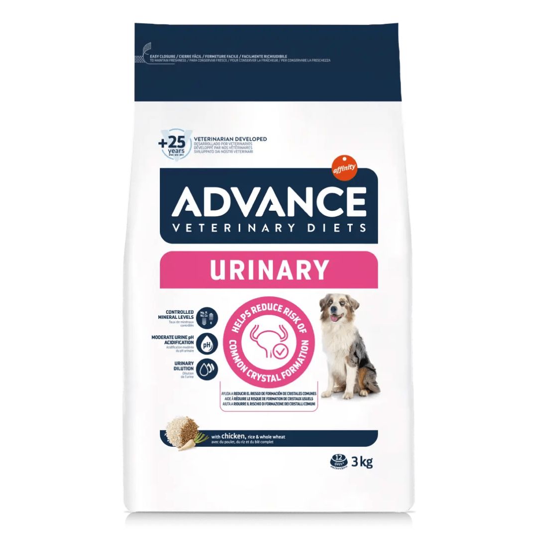 Pienso para perros adultos que previene la formación de cálculos urinarios Advance Veterinary Diets Urinary Canine 3kg