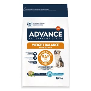 Pienso para perros de razas medianas o grandes con sobrepeso u obesidad Advance Veterinary Diets Weight Balance Medium Maxi 3kg