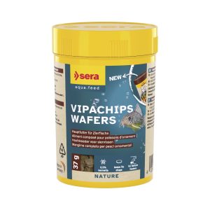 Comida en comprimidos para peces tropicales que habitan en el fondo corydoras ancistrus khulis Sera Vipachips Wafers Nature 100ml