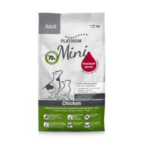Pienso semihúmedo para perros adultos Platinum Adult Mini Chicken inspirado en la dieta BARF