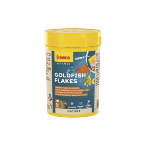 Comida en escamas o copos para peces de agua fria Sera Goldfihs Flakes 100ml