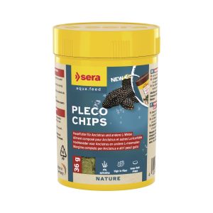 Comida para peces de fondo rascadores y chupadores Sera Pleco Chips Nature 100ml