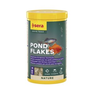 Comida en escamas o copos para peces de agua fría y estanques Sera Pond Flakes 1000ml
