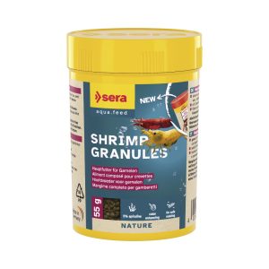 Comida para gambitas de agua dulce Caridina y Neocaridinas y camarones marinos SERA SHRIMP GRANULES NATURE 100ml