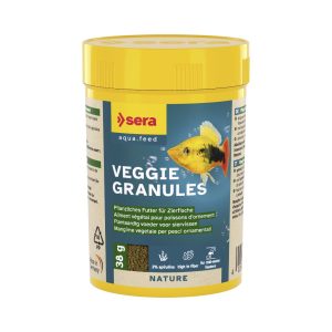 Comida granulada para peces vegetarianos y omnívoros Sera Veggie Granules 100ml