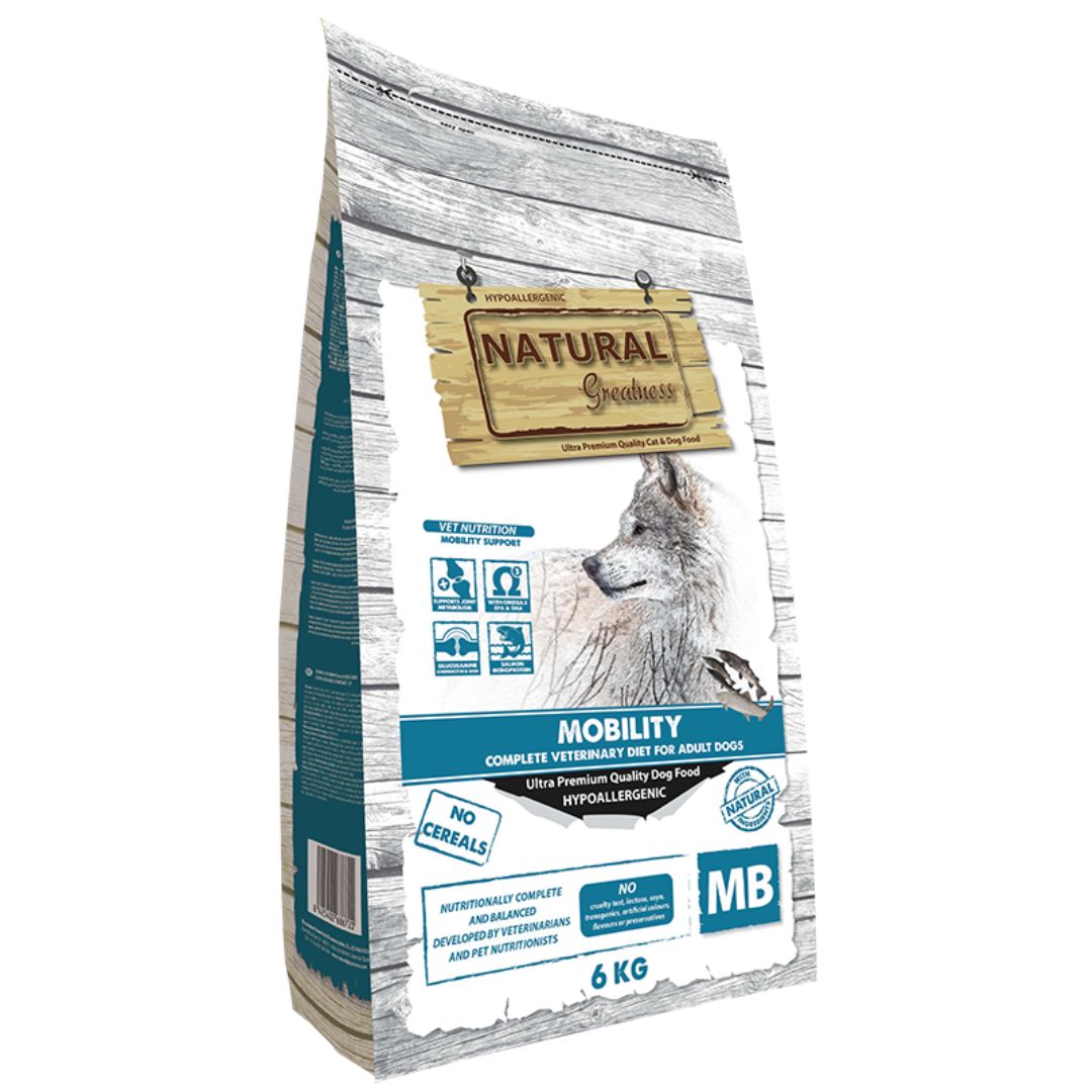 Pienso para perros con problemas articulares degenerativos dolor crónico Natural Greatness Mobility Veterinary Care