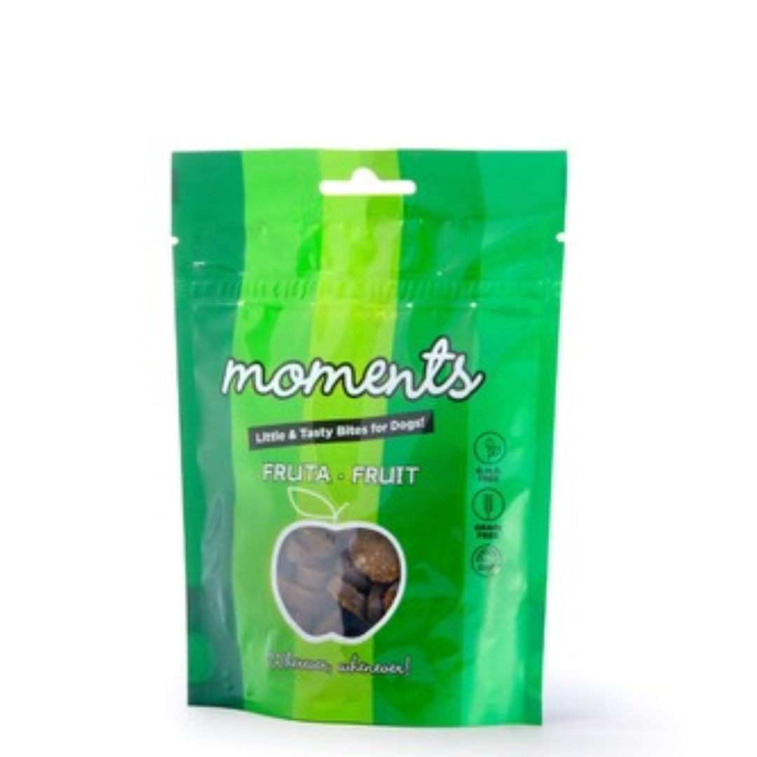 Deliciosos snack naturales premios para perros Moments Fruta Grain Free