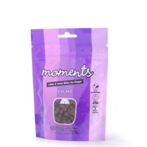 Premios Snacks para perros Moments Light con Pavo y frutos rojos naturales sin cereales sin gluten 60 gr