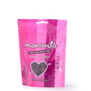 Premios Snacks para perros Moments Pavo y frutos rojos naturales sin cereales sin gluten 60 gr