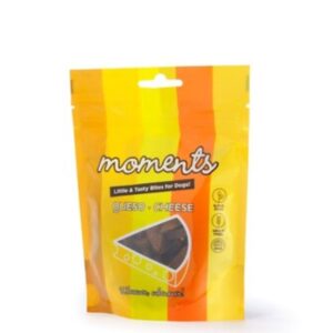 Premios Snacks para perros Moments Queso naturales sin cereales sin gluten 60 gr