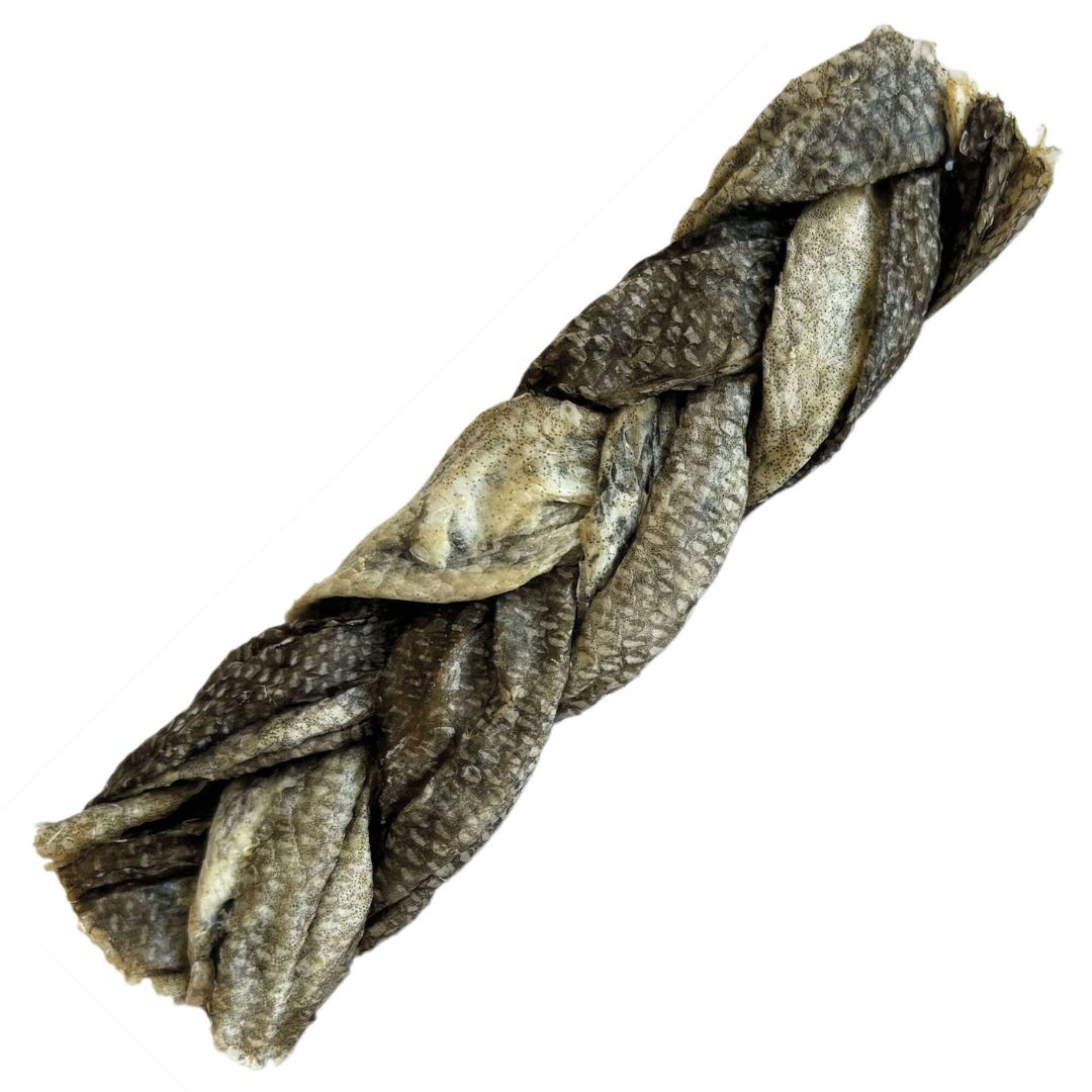 Premios snack para perros trenza de bacalao 100% natural Nutradog
