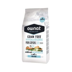 Pienso sin cereales para perros adultos Ownat Grain Free Hypoallergenic Salmón Monoproteico