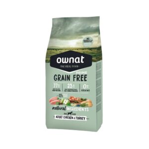 Pienso sin cereales para perros adultos Ownat Grain Free Prime Adult Chicken & Turkey