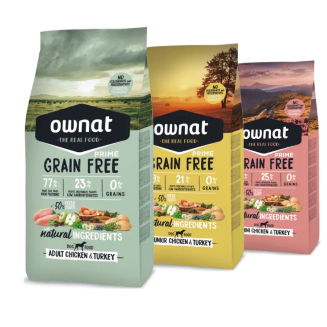 ownat-grain-free-prime-look Pienso sin cereales y 100% natural para perros Ownat Grain Free Prime