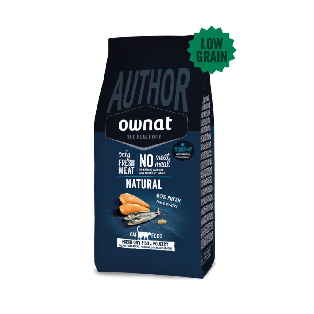 Pienso para gatos adultos Ownat Author Cat Fresh Oily Fish & Poultry