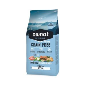 Pienso para gatos cachorros de todas las razas Ownat Prime Cat Kitten Chicken Grain Free
