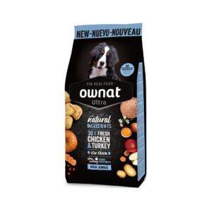 Pienso natural para perros grandes cachorros Ownat Ultra Maxi Junior