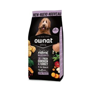 Pienso natural para perros medianos adultos Ownat Ultra Medium Sterilized