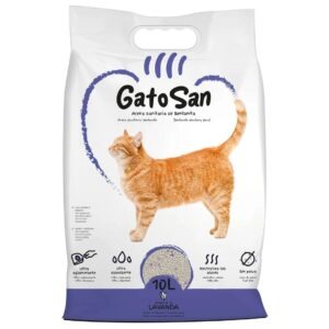 Lecho vegetal sanitario para gatos GatoSan con perfume a lavanda