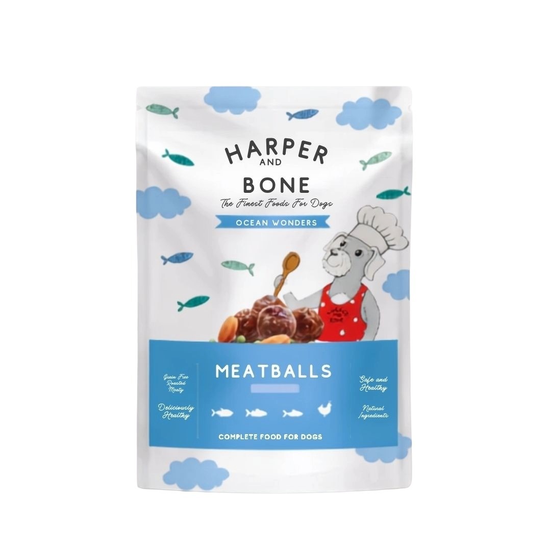 Harper and Bone Meatballs Ocean Wonders comida húmeda deliciosa para perros