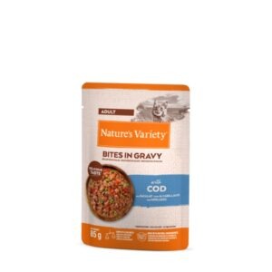 Nature's Variety Bocaditos En Salsa Con Bacalao para gatos