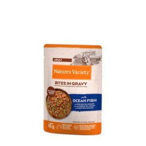 Nature's Variety Bocaditos En Salsa Con Pescado De Mar para gatos
