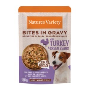 Nature's Variety Bocaditos en Salsa con Pavo y Judías Verdes – MiniAdulto