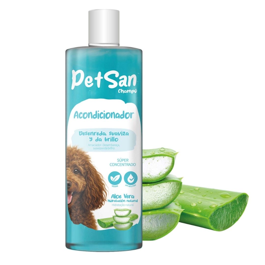 Champú con acondicionador para perros