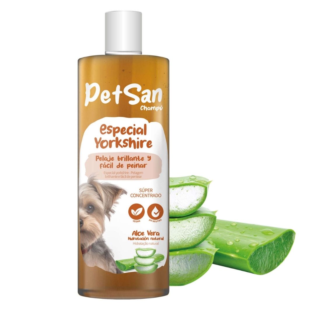Champú especial para perros yorkshire