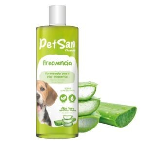 Champú especial para uso frecuente en perros